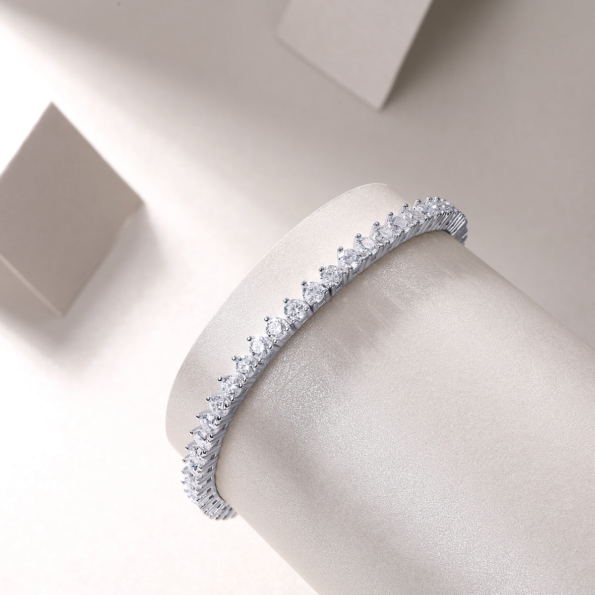Luxury Fashion Moissanite 925 Sterling Silver Bracelet