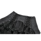 Dark in Love Thornspell Gothic Layered Lace Overskirt in Black