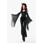 Dark in Love Erzebeth Velvet Lace Flare Trousers in Black