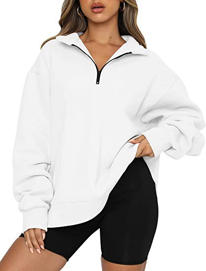 Vireous Turndown Collar Women's Sweatshirt Many Block Colours