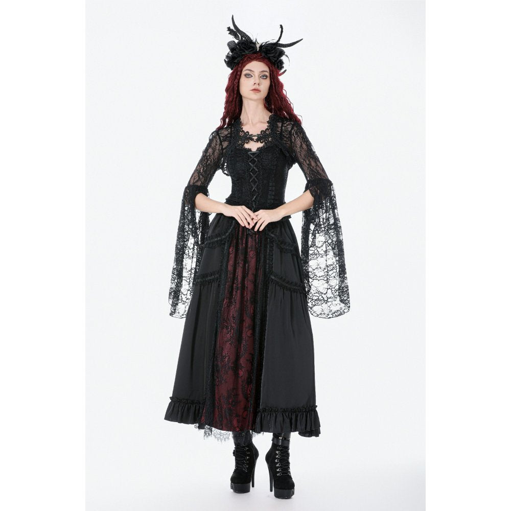 Dark In Love Lilith 3D Lace Bell-Sleeve Cape