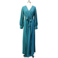 Vireous Long Sleeve Elegant Crossover 'Celtic' Long Dress