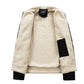 Men's Suede Fabric Jacket, Berber Fleece Collar Short Coat