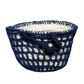Cabas Handmade Raffia and Fabric Shopper Bag