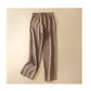 Women's High Waist Straight Cut Drawstring Leisure Trousers