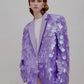 Loose Petal Sequins Women's Fashion Tuxedo, Glam Eveningwear