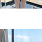Nude and Black Chic Minimalist Women's One-Piece Swmsuit