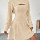 Vireous Two-Piece Dress, New Season Hooded Shawl Dress