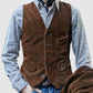 Men's Classic Warm Corduroy Jacket and Waistcoat