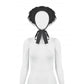 Dark in Love Evangeline Lace-Trimmed Goth Sun Hat