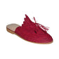 Handmade Raffia and Leather Berber Slippers, Multicolours