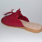 Handmade Raffia and Leather Berber Slippers, Multicolours