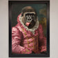Cheeky Gorilla Framed Poster