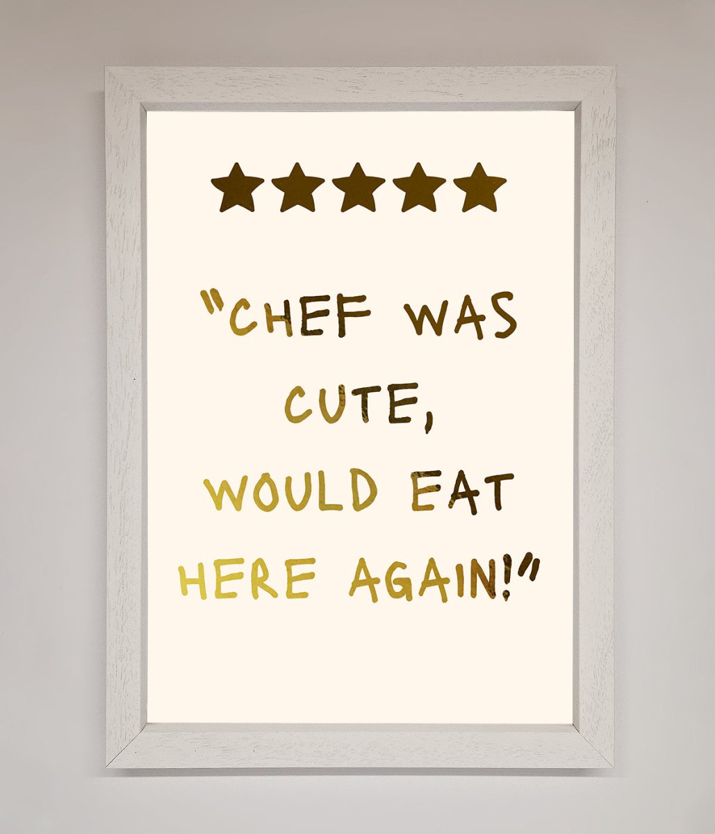 Chef Was Cute, Foil Print