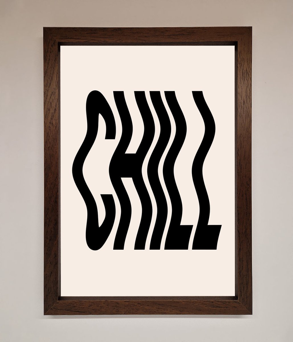 Chill Beige Framed Poster