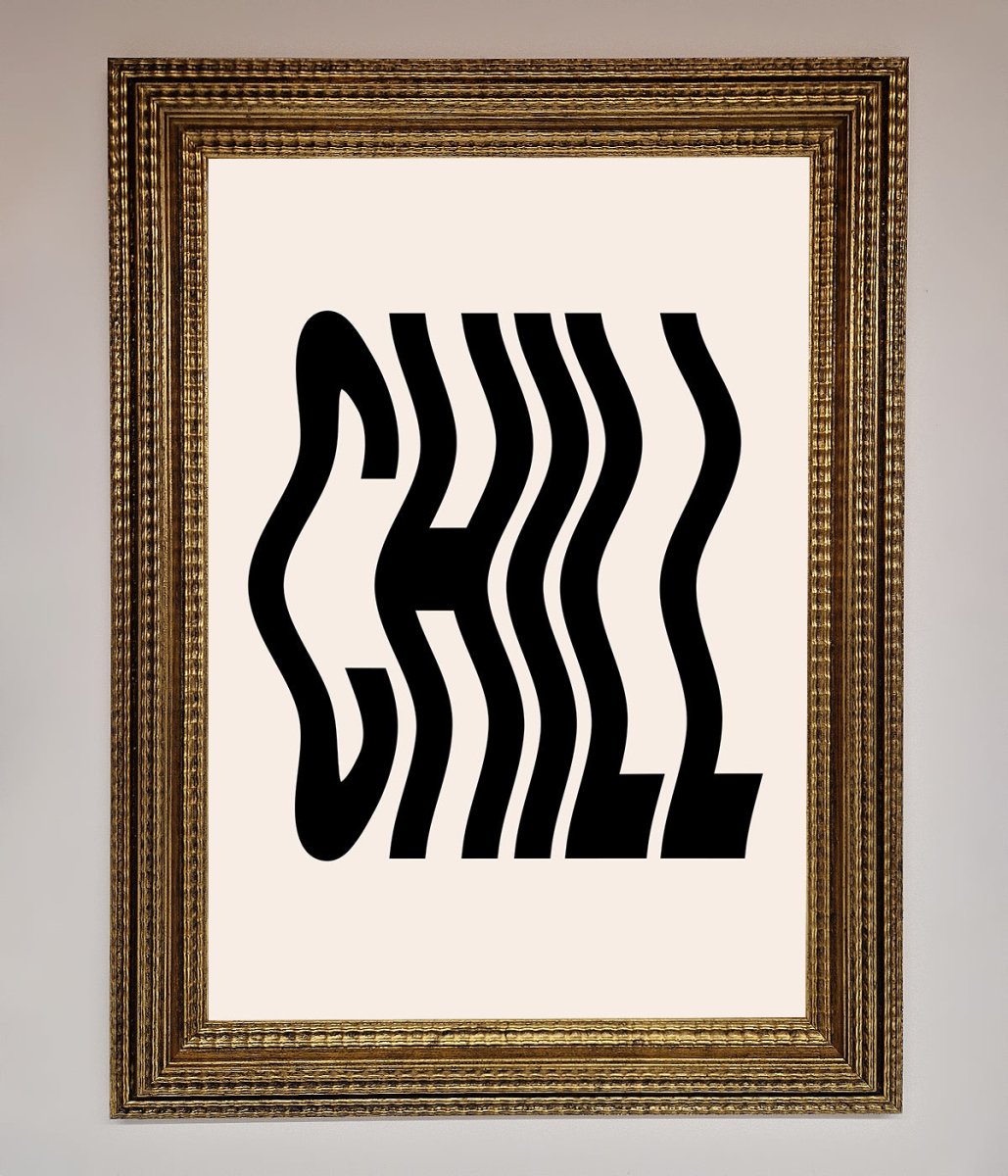 Chill Beige Framed Poster