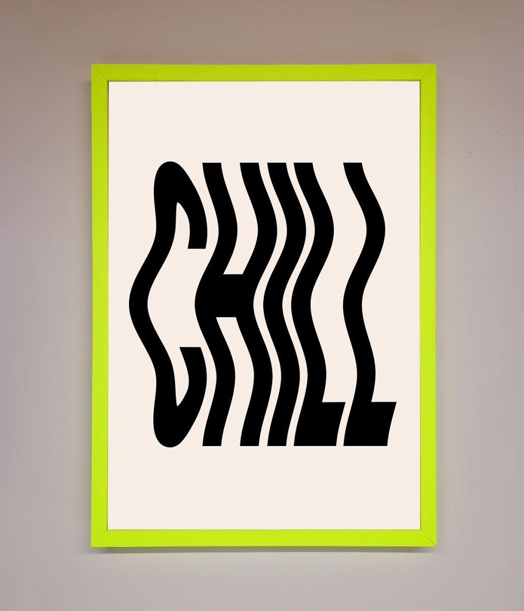 Chill Beige Framed Poster