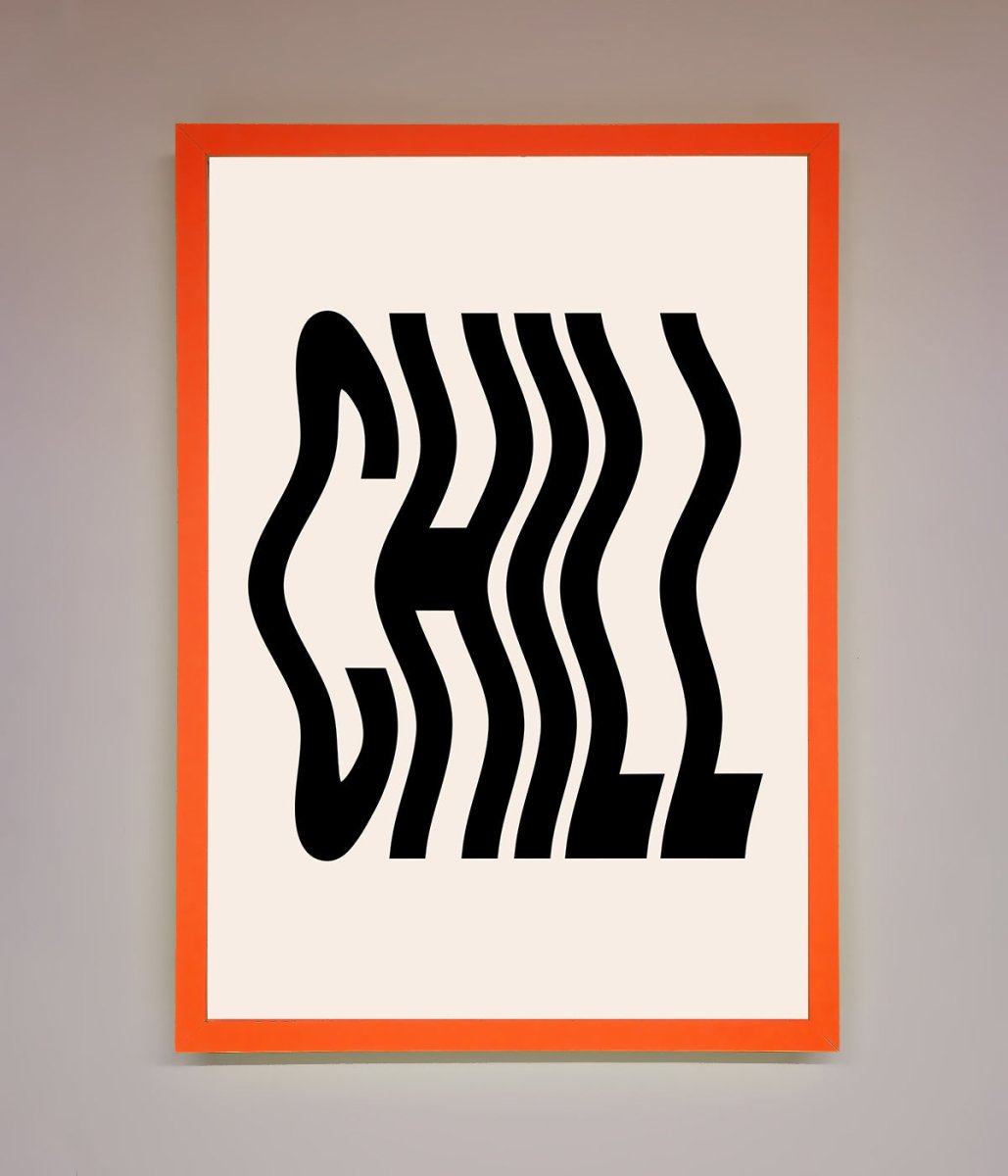 Chill Beige Framed Poster
