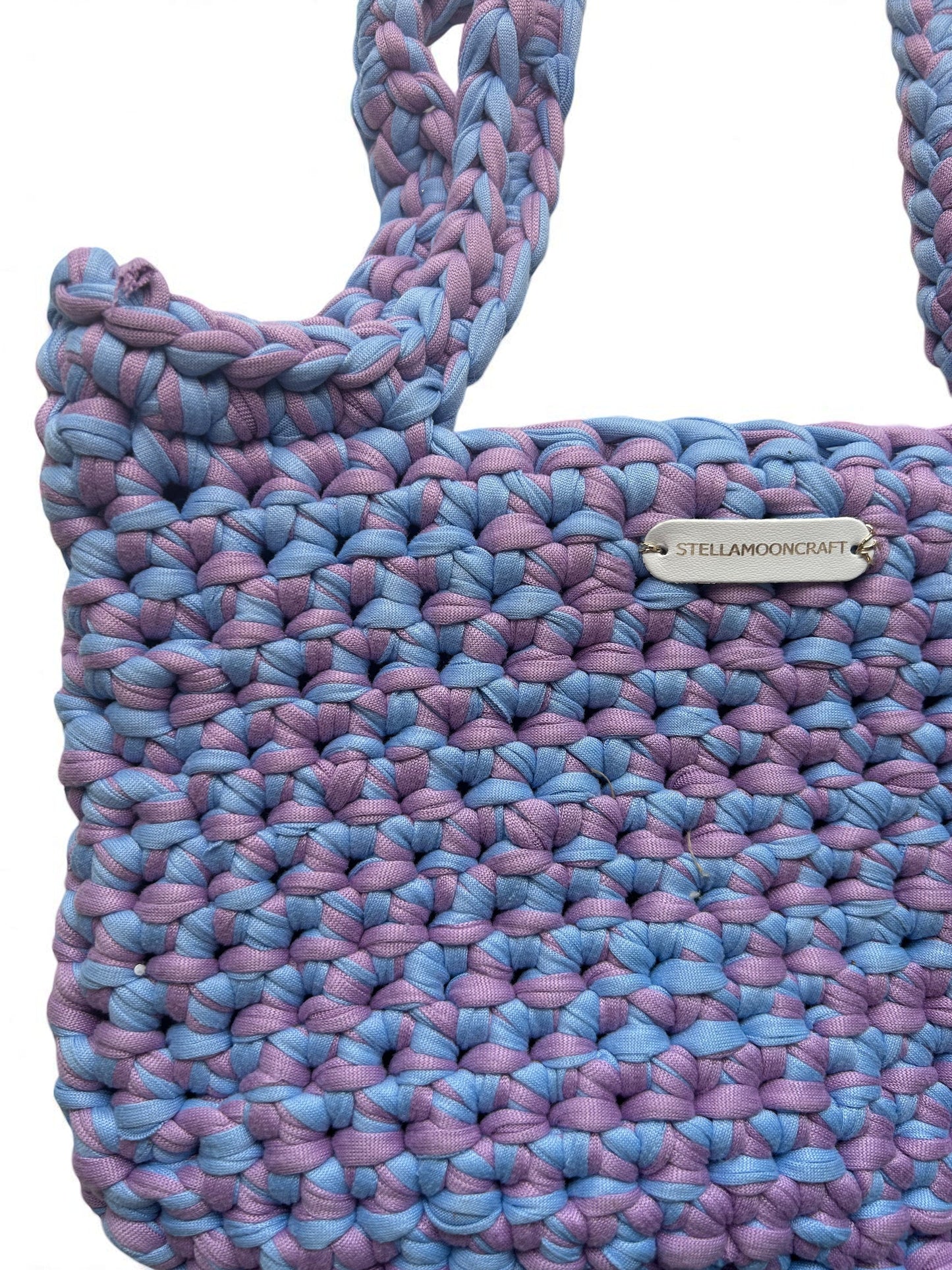 Luna Purple Extra-Soft Crochet Shoulder Bag