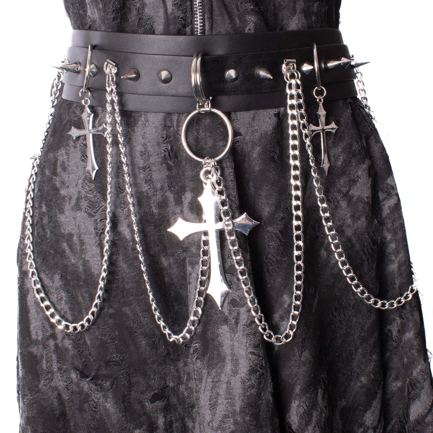 Heartless Crucufix Grunge Aesthetic Belt
