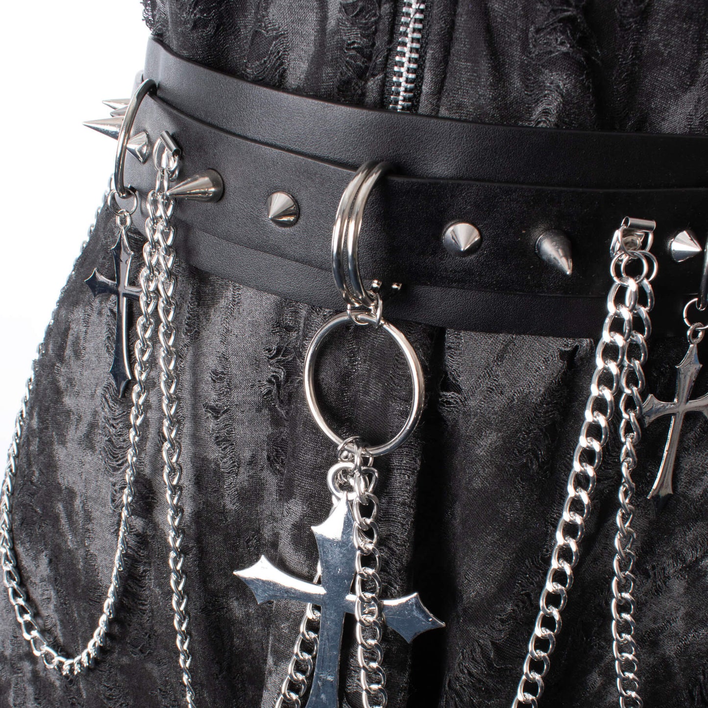 Heartless Crucufix Grunge Aesthetic Belt