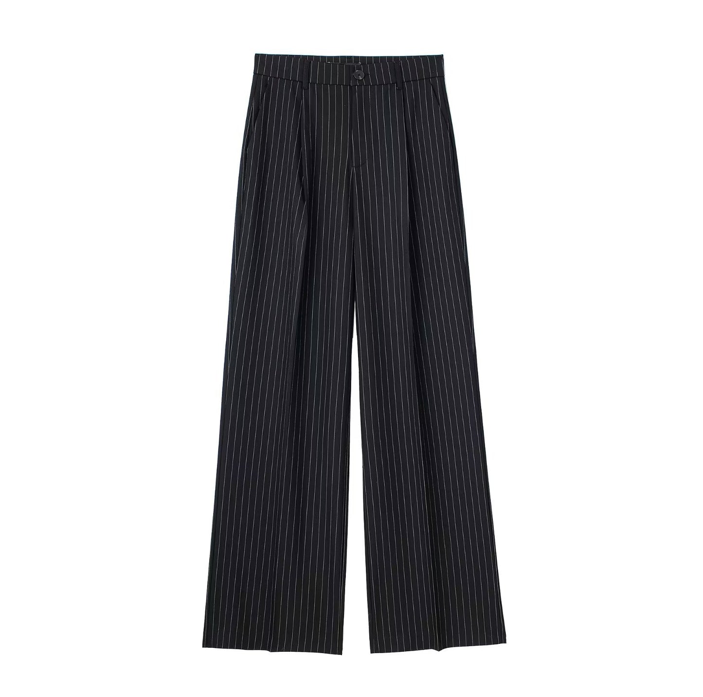 Women's French-Style Pleated High-Waist Wide-Leg Trousers, Multi Colours