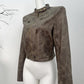 Maillard Motorcycle Hot Girl Vintage Distressed Leather Coat