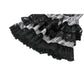 Dark in Love Hexa Layered Tartan Skirt in Black
