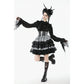 Dark in Love Hexa Layered Tartan Skirt in Black