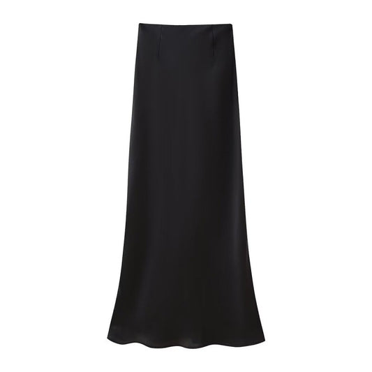 Women's Fashion High Waist Midi Skirt