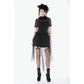 Dark in Love Gothic Tailed Sheer Mesh Petticoat Skirt