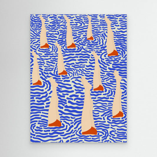 Bañistas by Jota De Jai, Canvas Art Print