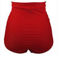 High-Waist Pleated Bikini Bottoms, Adjustable Briefs Brazilian Cut, For You to Mix and Match