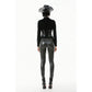 Dark in Love Serpentine Mesh-Panel Leggings
