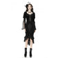 Dark In Love Zira Velvet Fishtail Midi Skirt