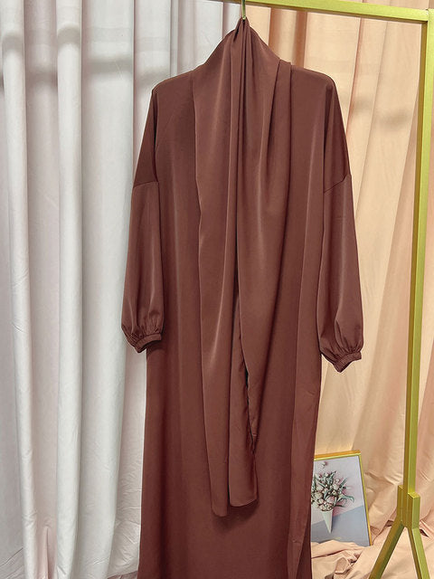 Hooded Abaya Traditional Long Dress Women's