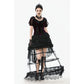 Dark in Love Isolde Velvet and Lace Puff Sleeve Bolero