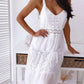 Boho Midi Dress Women's Embroidery Sexy Backless Dress