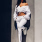 Women's Sporty Low Cut Neckline Cropped Hoodie