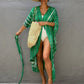 Vireous Bikini Beach Cover-Up Gown