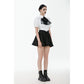 Dark in Love Lolita-Inspired Ruffled Mini Skirt in Black