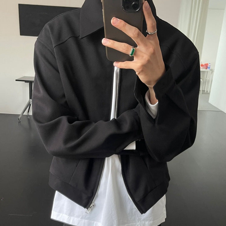 Turndown Collar Fashion Trucker Jacket, Teenager Sizes