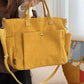 Thick Corduroy Cross Body Handbag