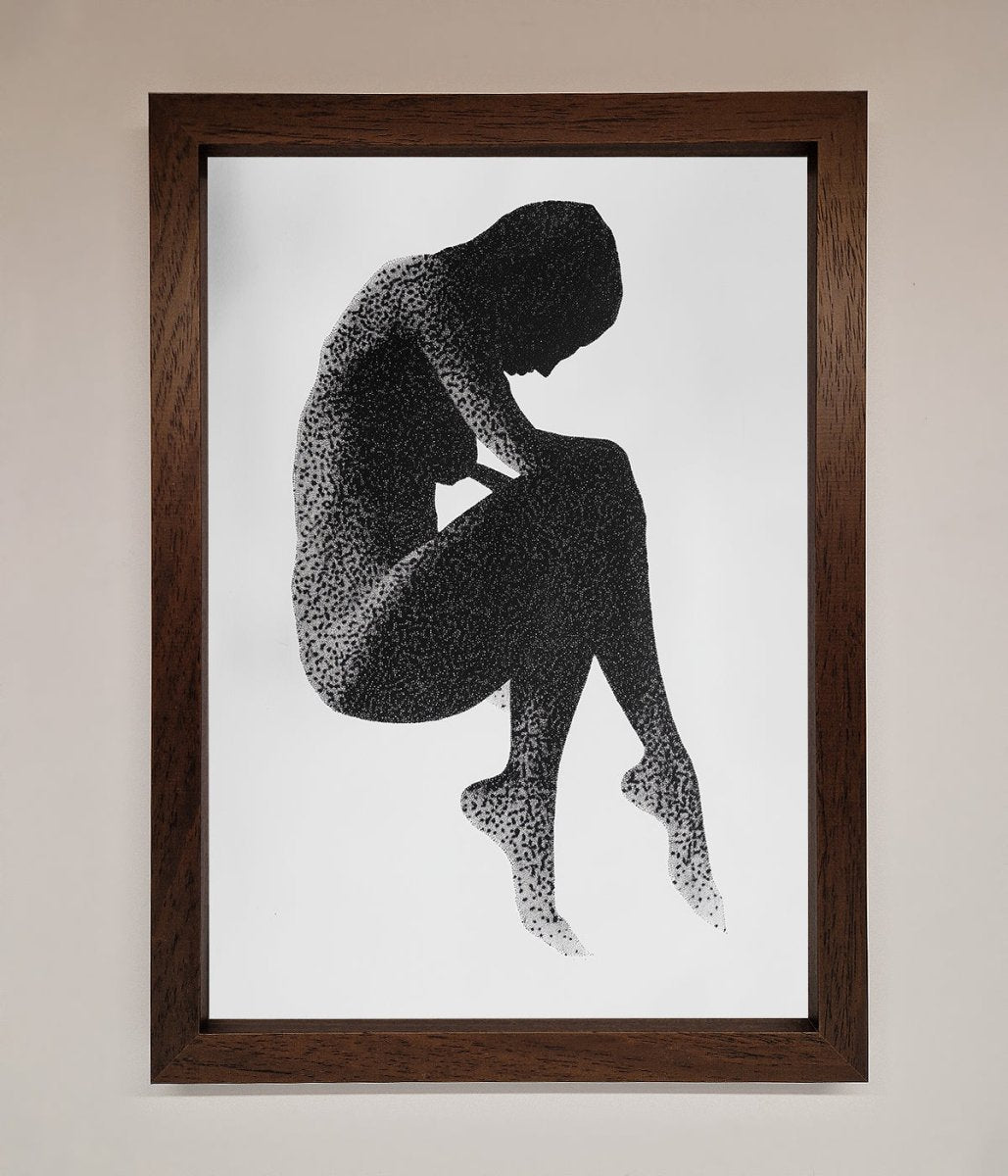 Dotted Figure Framed Poster