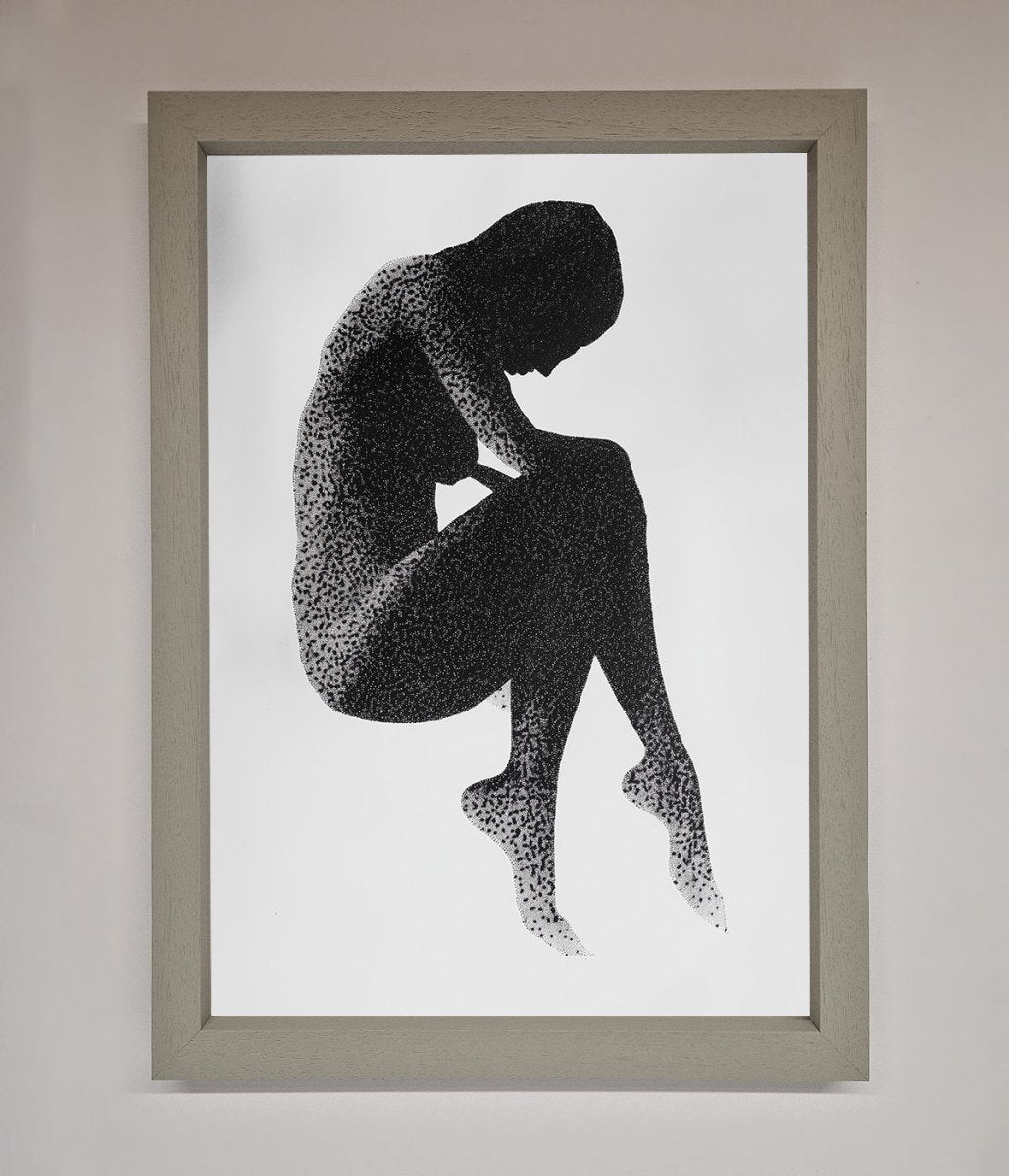 Dotted Figure Framed Poster