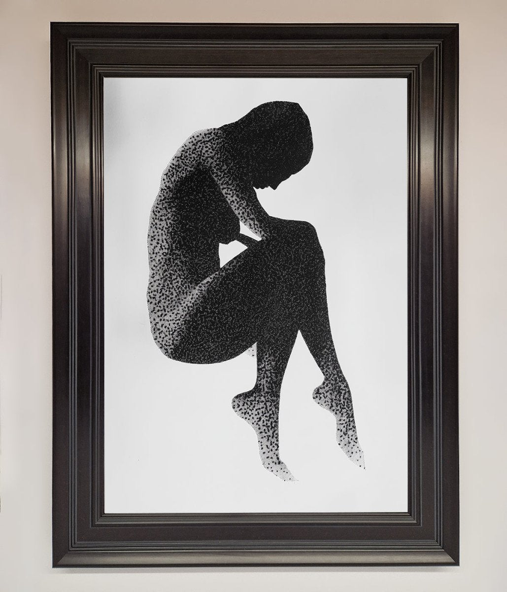 Dotted Figure Framed Poster