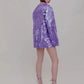 Loose Petal Sequins Women's Fashion Tuxedo, Glam Eveningwear