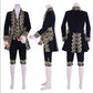 Men's Regency Stage Play Costume, Aristocrat Retro European, Embroidery Lace