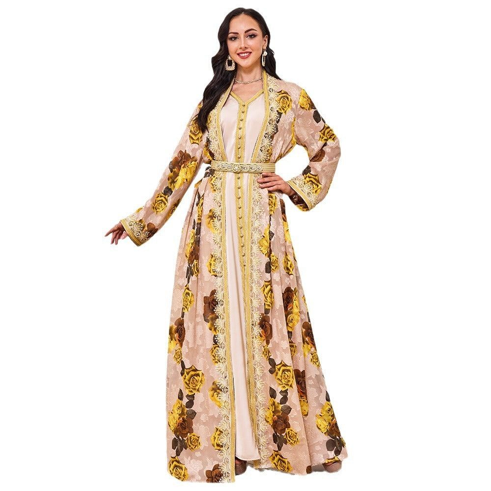 Vireous Women's Party Elegant Two-Piece Evening Gown
