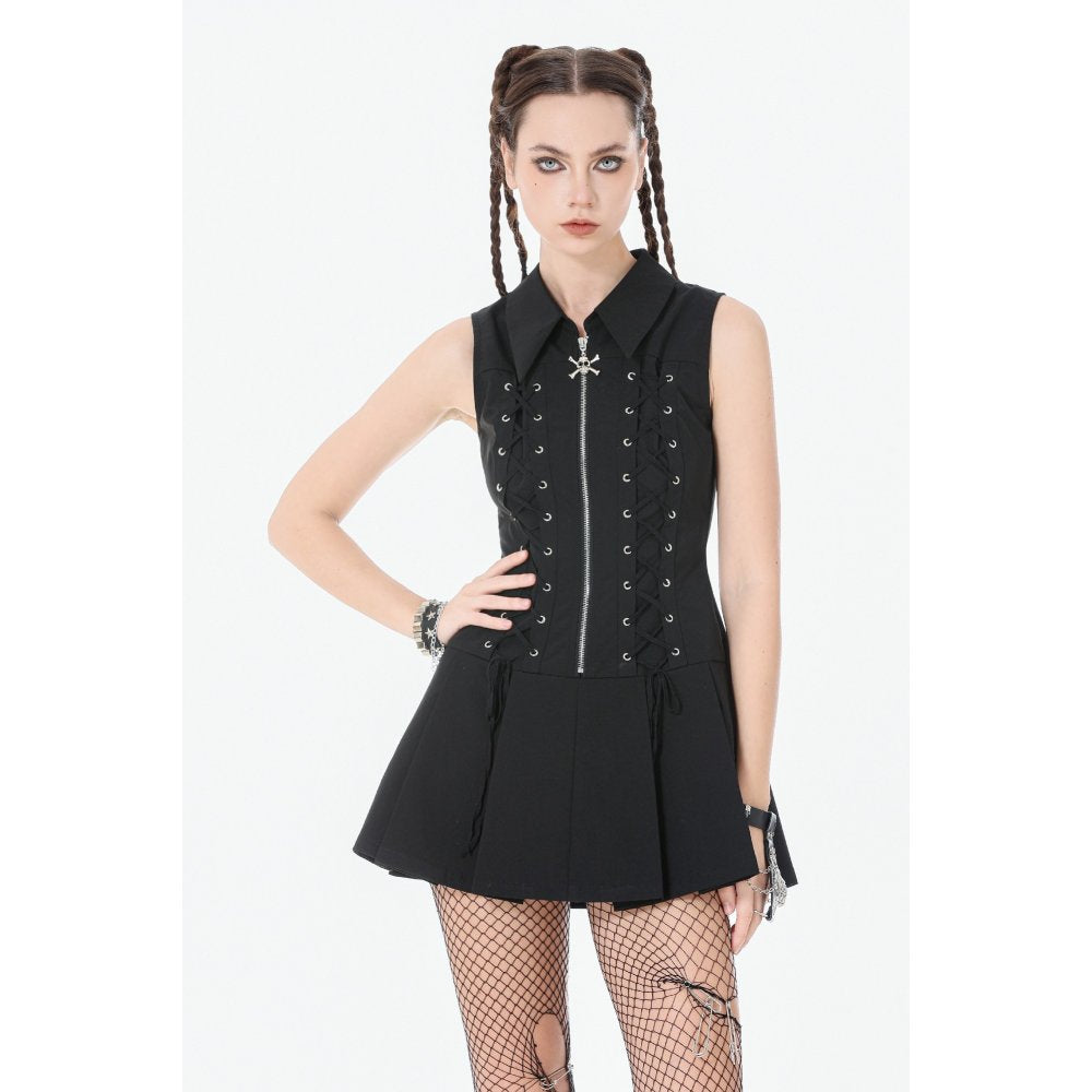 Dark in Love Valeria Gothic Sleeveless Corset Dress